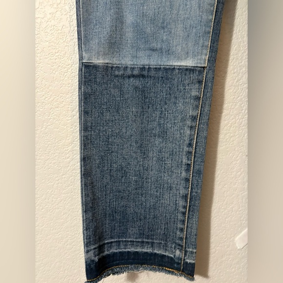 Thakoon Denim Patchwork Jeans, Straight Leg. Very soft denim. Unique - Picture 4 of 14